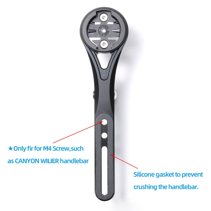 [Australia - AusPower] - Aero Integrated Handlebar Out Front Combo Mount for Garmin Edge Wahoo Elemnt Bryton Rider Stages Dash Hammerhead Campatible with Canyon CEP Cockpits and Wilier Filante Bar Handlebar for Canyon 