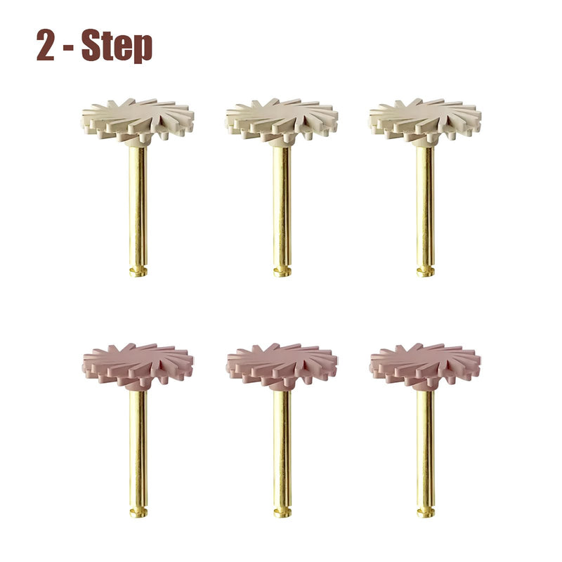 [Australia - AusPower] - Dental Composite Resin Polishing Discs Polisher Rubber Wheel Spiral Tooth Polisher Diamond System 2-Step Polishing RA Disc Kit 14mm 