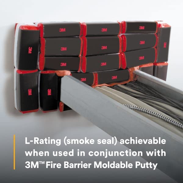 [Australia - AusPower] - 3M Fire Barrier Pillows FB369, Large Size, Self-Contained, Intumescent, Re-enterable, Re-Useable, 3 in x 6 in x 9 Inch 3 in x 6 in x 9 Inch, 