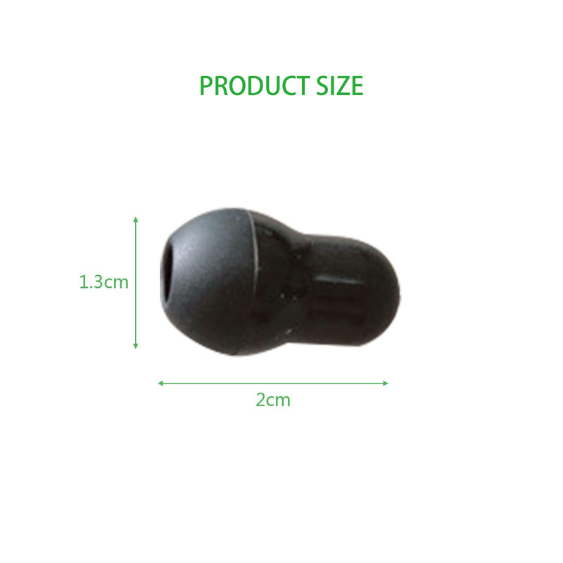 [Australia - AusPower] - 10PCS Stethoscope Ear Tips Replacement,Comfortable Fit Stethoscope Ear Pieces Replacement,Soft Premium Push-On Silicone Stethoscope Eartips Black 