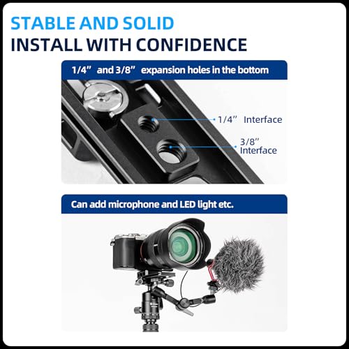 Fotopro Camera Lens Replacement Foot, Compatible with Long Lens, Tripod Mount with Dovetail and Arca-Swiss Fit Camera Plate SN-03