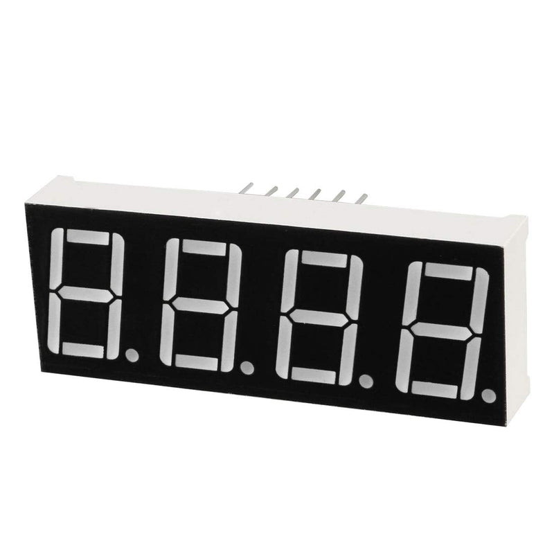 [Australia - AusPower] - uxcell Common Anode 12Pin 4 Bit 7 Segment Display 1.98 x 0.75 x 0.31 Inch 0.55" Red LED Display Digital Tube 5pcs 5 
