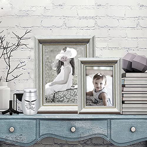 Small Urns Cremation Keepsakes for Ashes- Super Mini Cremation Urns for Human or Pet Ashes Urns Stainless Steel Memorial Ashes Holder Silver