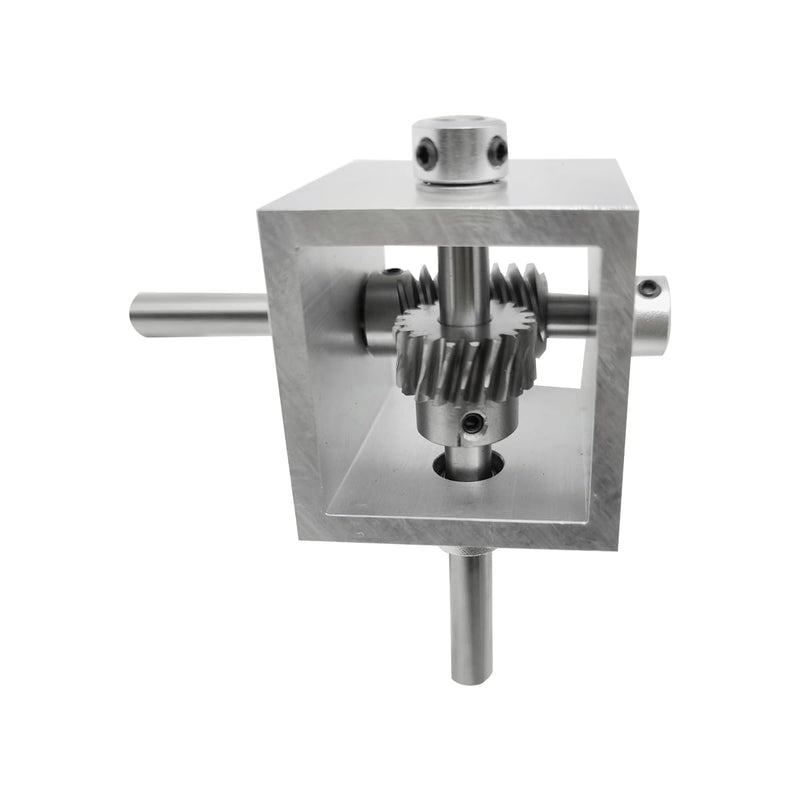 [Australia - AusPower] - 5:1 Right Angle Worm Gearbox 90° Angle Drive Steering Gear Reducer 20T Reduction Gearbox Simple Mechanical DIY Module with 8 mm Shaft 8mm Shaft 5:1 ratio 