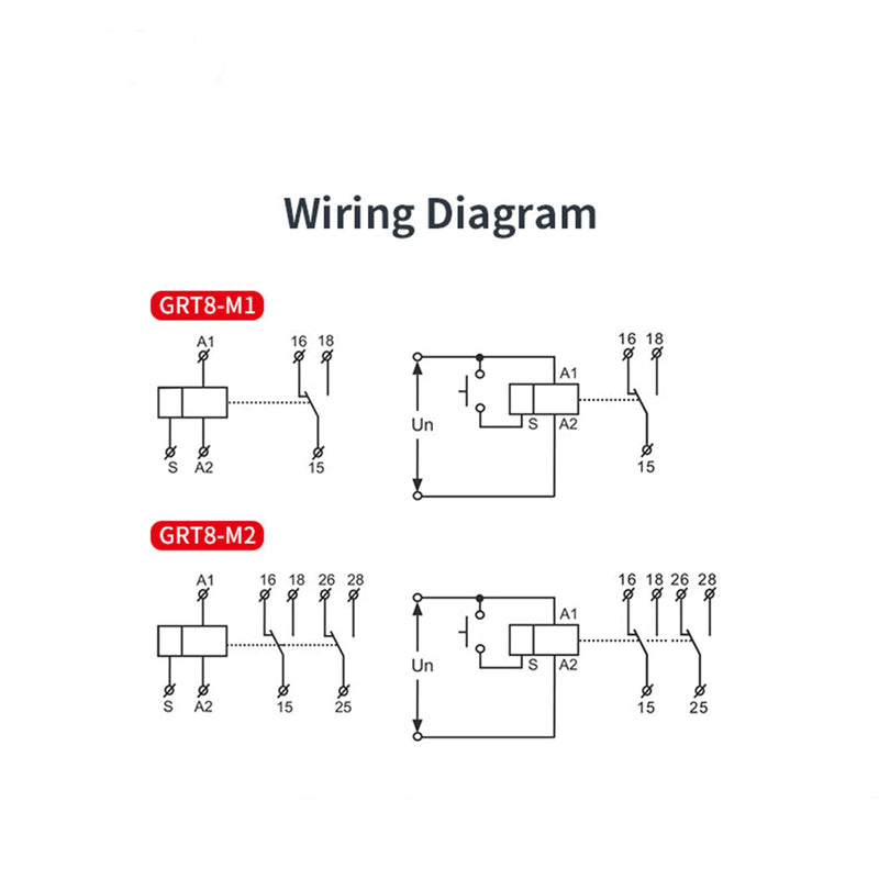 16A Multifunction Time Relay with 10 Function Choices AC/DC12V-240V Relay(GRT8-M2,AC/DC12V~240V) GRT8-M2,AC/DC12V~240V