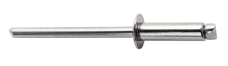 Rapid Rivets Stainless Steel Including Drill Bit, 4 x 12 mm, 5000394-50 Pieces ø4 mm