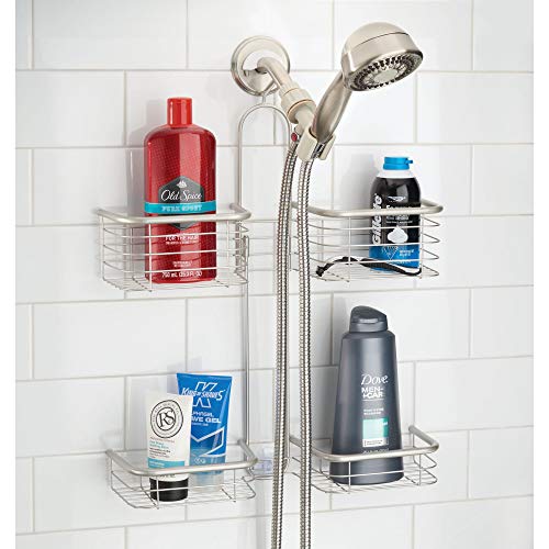 iDesign Hanging Handheld Shower Hose Caddy, Satin