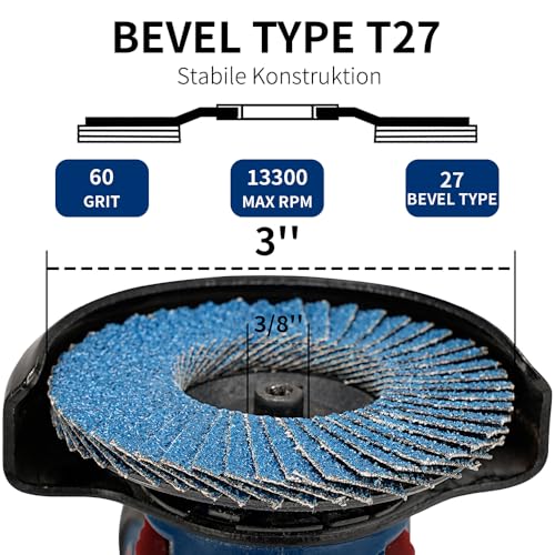 SIFANG Serrated Disc 76 Metal Grain 60 Flex Sanding Discs, Pack of 10 Mini Flex Discs 76 mm Angle Grinder Accessories for Metal Wood Steel Quick and Precise Cutting | For metal, wood, steel, grain 60, flex discs