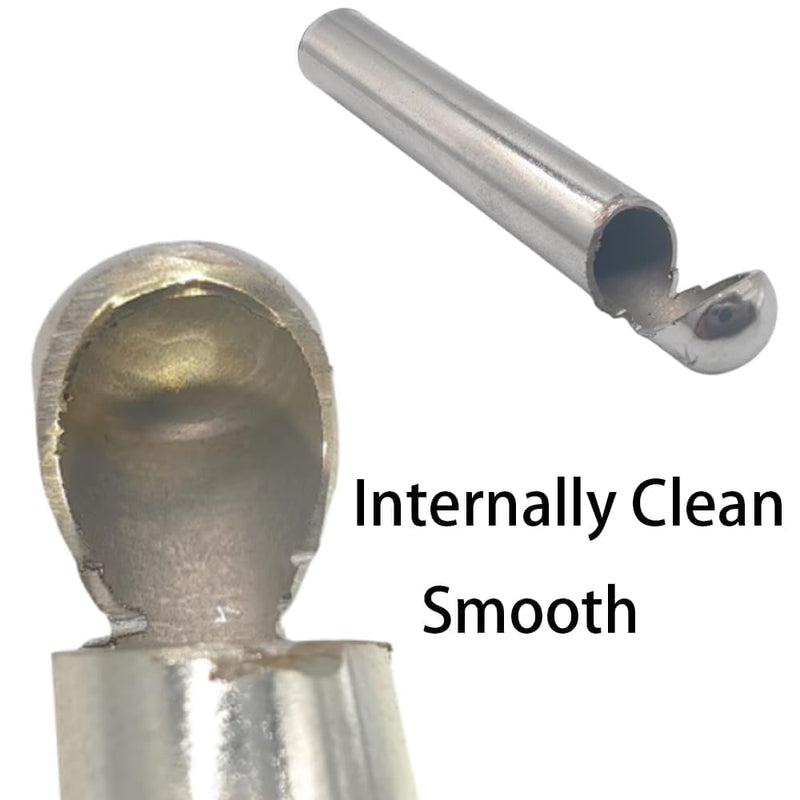 [Australia - AusPower] - 100PCS Stainless Steel Housing for PT100 DS18B20 Temperature Sensor,6x50mm Blind Pipe Sleeve, Closed-End Temperature Probe Casing,6 * 50mm Small Steel Tube JEBHANN 6x50mm 