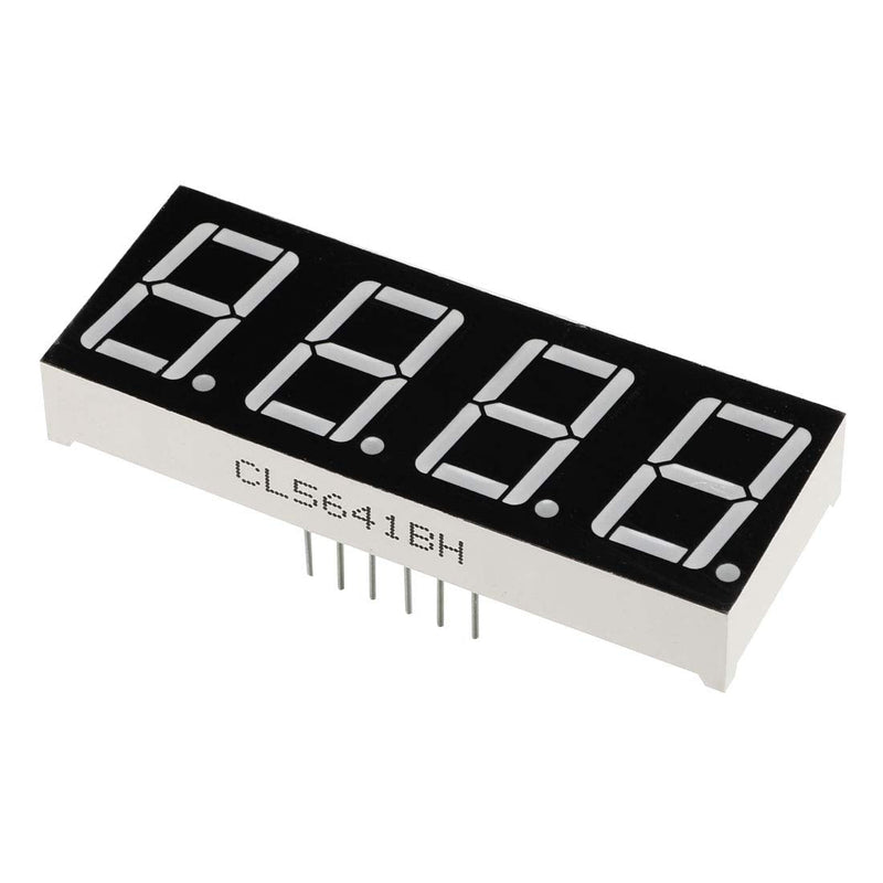 [Australia - AusPower] - uxcell Common Anode 12Pin 4 Bit 7 Segment Display 1.98 x 0.75 x 0.31 Inch 0.55" Red LED Display Digital Tube 5pcs 5 