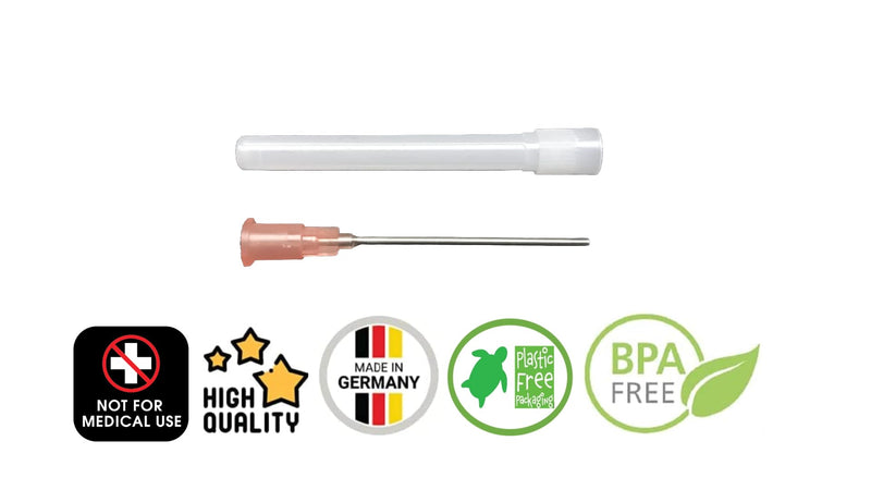 Set of 1, 2 or 3 Syringes 20 ml Laboratory Syringes Liquid Syringe Hobby Syringe with Blunt Needle/Cannula for E-Liquid Aroma Hobby and Home Work (Set 1 x 20 ml) Set 1x 20ml