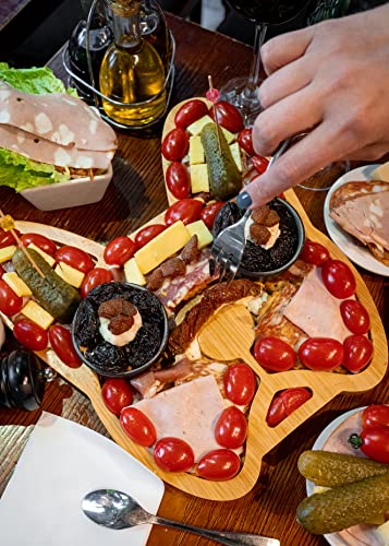 HOUSE PARTY 2K20 Frenchie French Bulldog cheese board and server set, 12-inch size, featuring a cute French Bulldog design.