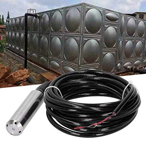 Level Sensor Liquid Water Level Sensor, Level Indicator Cistern Level Transmitter 5 m Cable Water Level Sensor Detector 12-32 VDC 4-20 MA (0-2 m) 0-2 Months