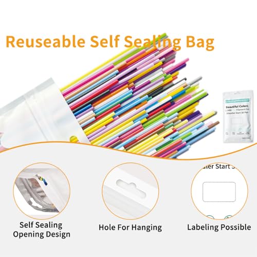 300Pieces Low Temperature PCL 2.5mm 3D Pen Filament Refills 30 Colours (10 per Colour, 15cm Each) Compatible with 3Doodler Start 3D Printing Pen and 3D Doodle Pen for Children
