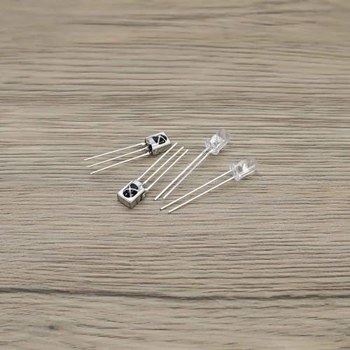 EMSea Pack of 20 Pairs Transmitter Receiver Kit 5 mm Infrared Transmitter VS1838B Infrared Receiver for Electronic Devices Photo Transistor Communication Devices