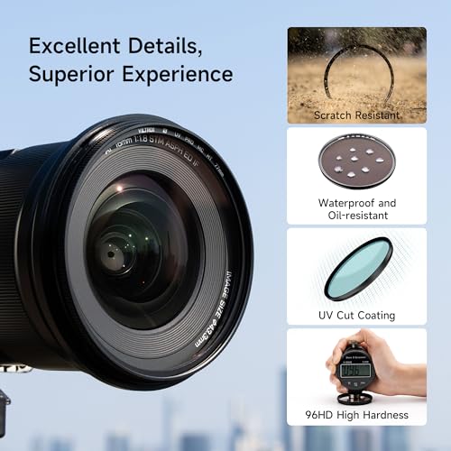 VILTROX 67mm MC UV Protection Filter with 18 Multi-Layer Coatings UHD/Hydrophobic/Scratch Resistant Aluminum Alloy Ultra-Slim Frame UV Filter Compatible with Canon Nikon Sony Fuji DSLR Camera Lens