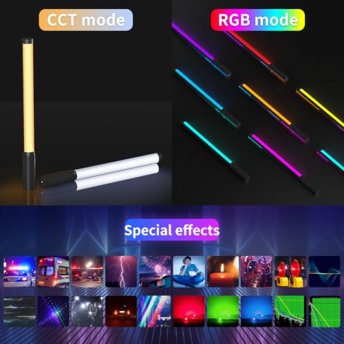 Ulanzi VL119 RGB Handheld LED Light Stick, 2500K-9000K CCT Tube Light Wand