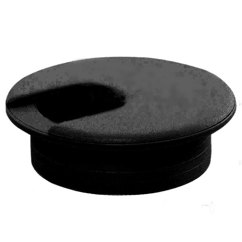 [Australia - AusPower] - 2pcs 2 Inch Desk Wire Cord Cable Grommets Hole Cover for Office PC Desk Cable Cord Organizer Plastic Cover (Black-2Pcs) Black-2Pcs 