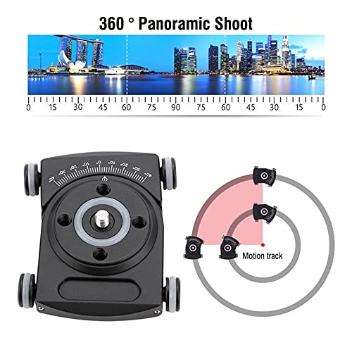 Camera Slider, Phone Slider, FY-01 Table Top Slider Car Roller Video Rail Track for DSLR Filming, Portable Aluminum Alloy Camera Slider for Tripod