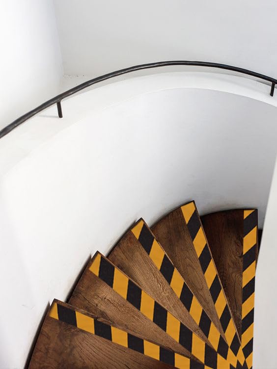 Anti Slip Tape Black/Yellow 2 inch x 66 ft, Non-Slip Strips Non Skid Safety Tape for Outdoor/Indoor Steps, Stairs, Traction Tread Staircases, Boats 2Inch x 66Ft/5cm*20m