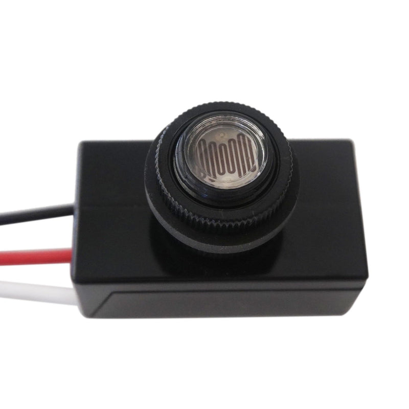 [Australia - AusPower] - 2 Pack DC12V 24V 36V 48V Photoelectric Switch for Outdoor Lights, Dusk to Dawn Sensor, Auto ON Off Light Switch Controller, Raintight Automatic Photocell Light Sensor - 5A(DC 8-50V) 