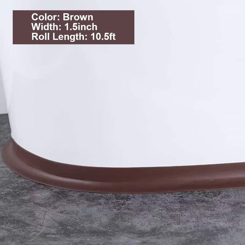 [Australia - AusPower] - Caulk Strip Waterproof and Oil-Proof Caulking Sealing Tape for Cooktop Self Adhesive Caulk Tape for Sink Toilet Bathroom Wall Edge Bathtub Caulk Strip Tape Brown 