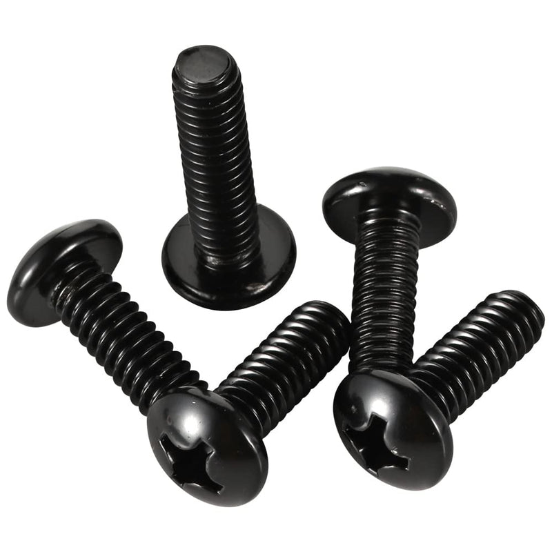 [Australia - AusPower] - 8-32 x 1/2" (1/4" to 3" Available) Pan Head Machine Screws, Full Thread, 304 Stainless Steel 18-8, Black Oxide, 100 PCS 8-32 x 1/2" 