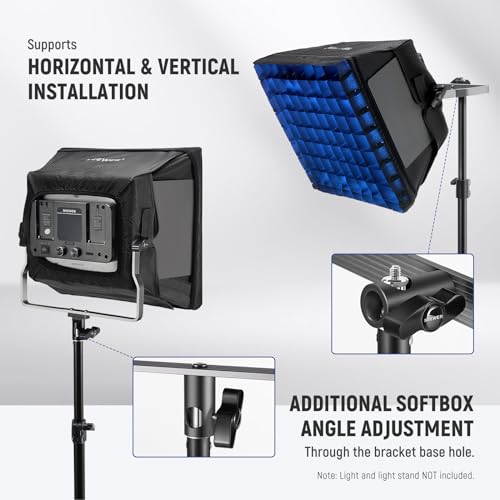 NEEWER Upgraded Softbox Diffuser for NL660 RGB660 PRO II LED Light, NS4S NS4S for 660