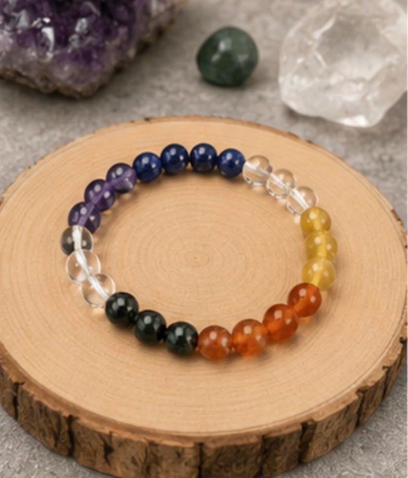 Amethyst Quartz Bloodstone Lapis Yellow Aventurine Carnelian Beaded Bracelet Crystal Healing Fashion Jewelry Gift Accessory