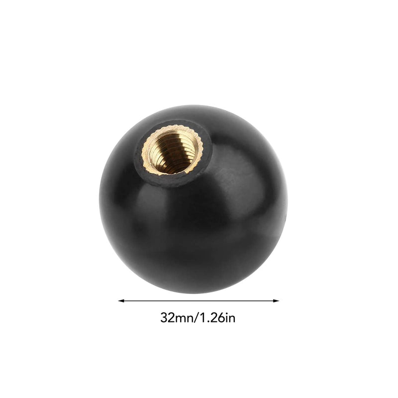 [Australia - AusPower] - 5Pcs Ball Lever Knob, Ball Lever Knobs, M8 Female Thread Machine Handle 32mm Diameter Round Handle Ball Knob for Machine Tools 