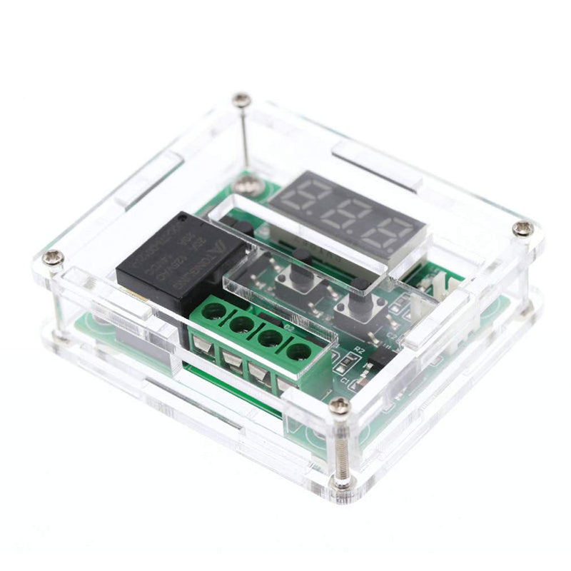 [Australia - AusPower] - HiLetgo 2pcs W1209 with Case 12V DC Digital Temperature Controller Board Micro Digital Thermostat -50-110°C Electronic Temperature Temp Control Module Switch with 10A One-channel Relay and Waterproof 