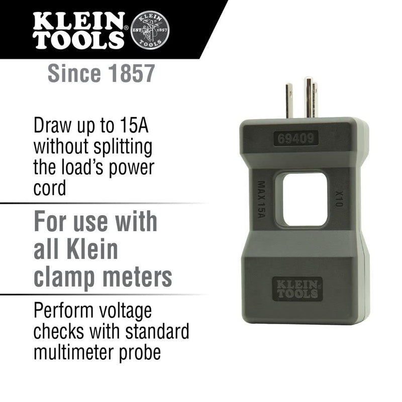 [Australia - AusPower] - Klein Tools Line Splitter 10x and Magnetic Hanger for Klein Tools Clamp Meters and Multimeters Handheld+ Hanger 