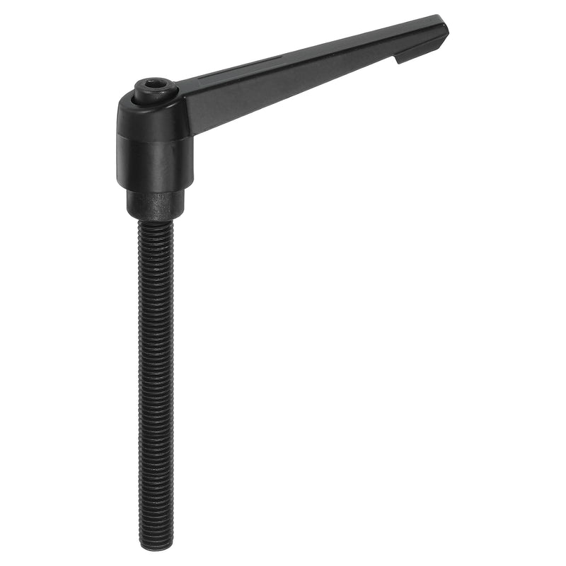 [Australia - AusPower] - uxcell M10 x 100mm Adjustable Knobs Handle Male Thread Push Button Ratchet Quick Release Locking Rotating Bolt for Lathe Machinery, Black 