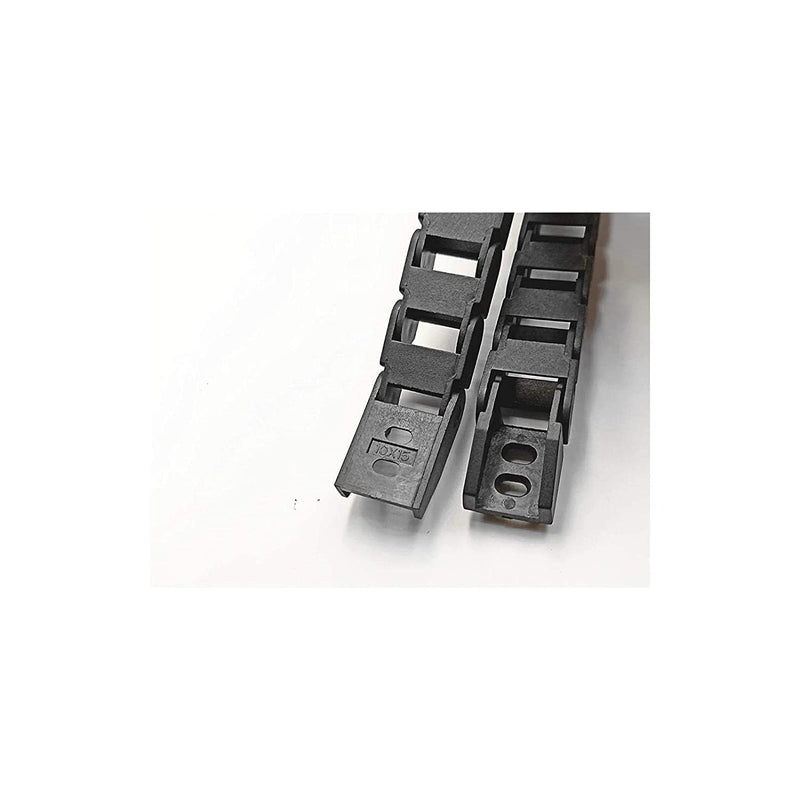 [Australia - AusPower] - 39.3 inch Carrier Drag Chain Cable Wire R18 10x15mm (Inn H x W) Plastic Black Open Type for CNC Router Mill and 3D Printer. 