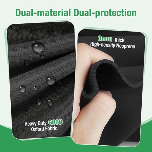 Rilime outdoor water softener cover, 9 x 48 inches, protective sleeve for water softener tank