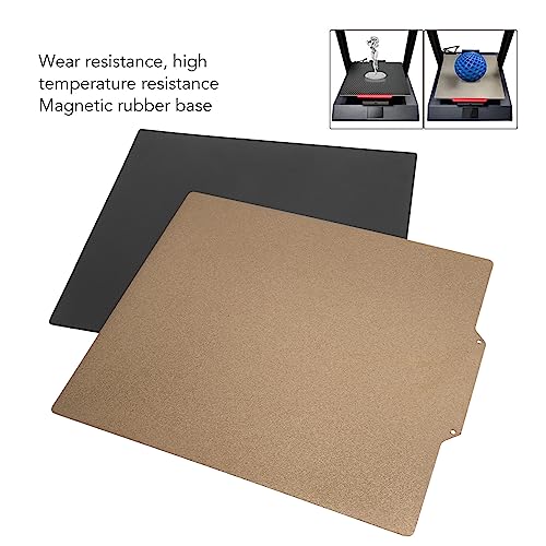 Flexible PEI Double-Sided Sp Steel Plate for CR-6 SE 3D Printers - Magnetic Build Plate, 255x245MM, Ible Steel, Ideal for 3D Printing