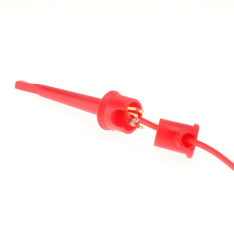 [Australia - AusPower] - 10PCS Test Hook Clip to Breadboard Female Jumper Wire Electrical Test Wire 22AWG Flexible Test Lead for Electrical Test 28.5cm 