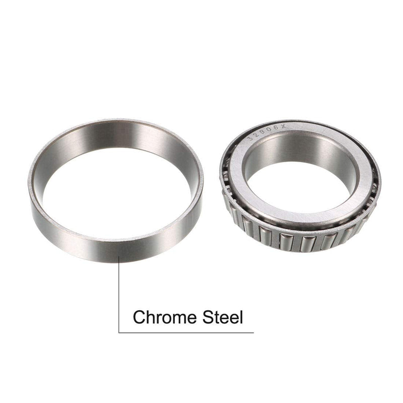 [Australia - AusPower] - uxcell 32906X Tapered Roller Bearing Cone and Cup Set 30mm Bore 47mm O.D. 12mm Width 2pcs 30x47x12mm 2 