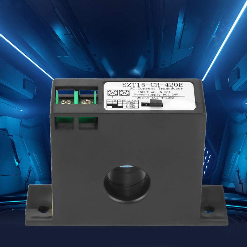 AC Converter, SZT15-CH-420E Current Transformer Sensor Current Transformer AC 0-50A to DC 0-5V/0-10V/4-20mA