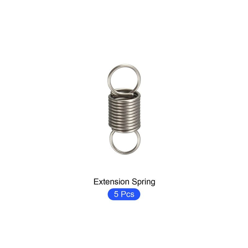 [Australia - AusPower] - Extension Spring (0.5x5x15mm/0.02"x0.2"x0.59") 5Pcs, Stainless Steel Tension Spring Wire - for Home Repair Construction Machinery 0.02"x0.2"x0.59" 