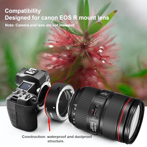 Meike Metal Lens Adapter EF-EOSR Auto-Focus Mount Converter for Canon EF/EF-S Lens to EOS-R EOS-RP R5 R6 R7 R10 C70 and RED Komodo Cameras MK-EFTR-A