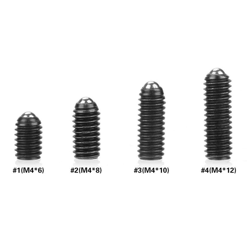 [Australia - AusPower] - 20Pcs Hexagon Socket Spring Ball Plunger Carbon Steel Screwdriver Type M4(M4*6) 