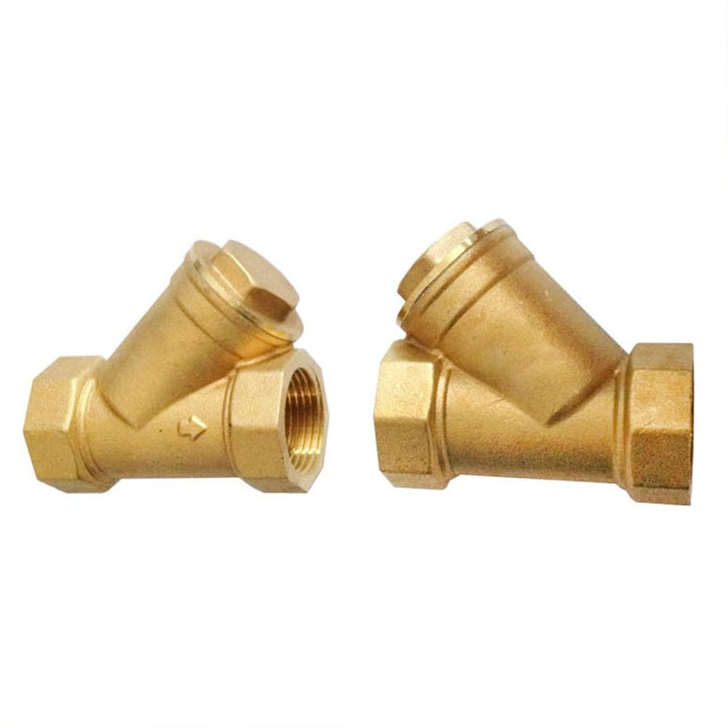 [Australia - AusPower] - Brass 1/2" Female Y Shaped Strainer Mesh Filter Valve 0.5 Inch 