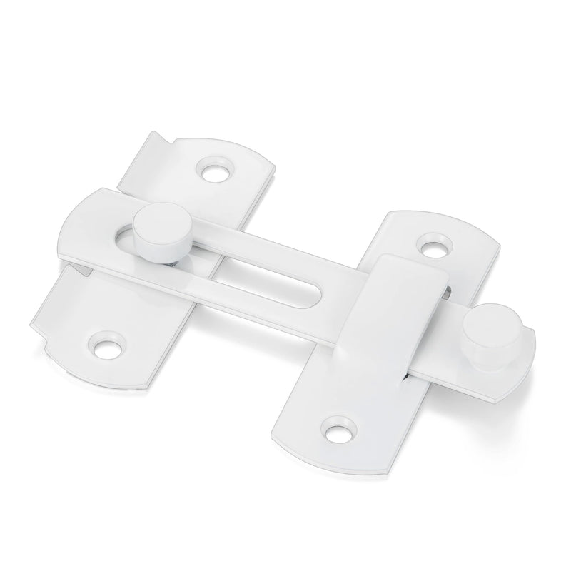 INIRET 10 Packs Barn Door Latches， White Stainless Steel barn gate flip Door Latch Bi-fold Door Lock,Sliding Door Antique Lock Gate Latches Wine Cabinet Closet Door Latches(White)