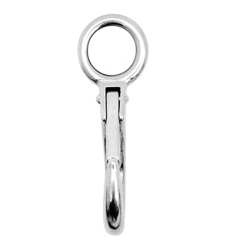 [Australia - AusPower] - 2/4Pcs Heavy Duty Stainless Steel 316 Spring Snap Hook Fixed Eye Clip Carabiner Marine Clip Dock Hardware Accessories 3# 4Pack 