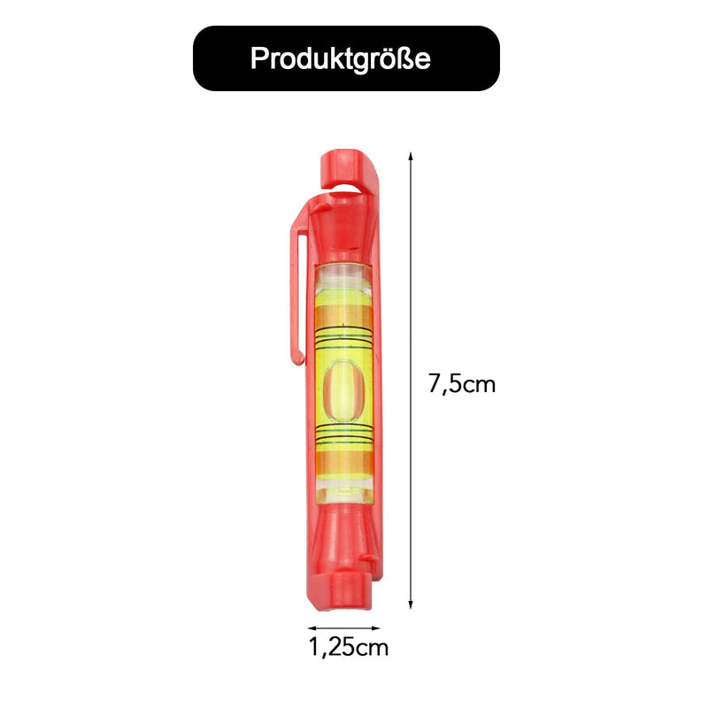 Catelves Pack of 4 String Spirit Level, Red String Spirit Level, Professional Cord Spirit Level, Cord Level for Masonry, Plumbing, Gutter Work, Spirit Level String Spirit Level Red