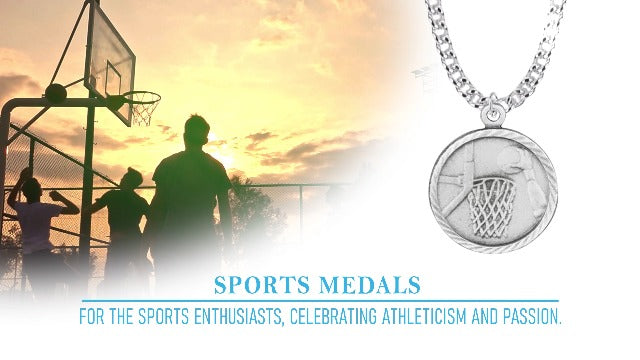 True Faith Jewelry Sterling Silver United States Air Force Service Medal with St Michael Patron Saint Archangel Pendant Necklace, 3/4 Inch