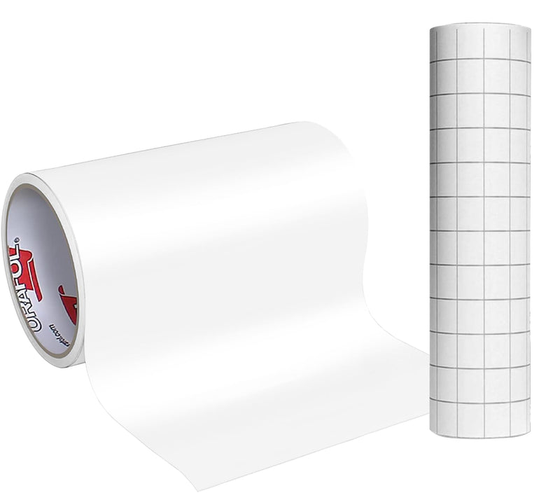 ORACAL 651 Removable Vinyl Works with All Vinyl Cutters - Matte White (12" x 10ft w/Transfer Paper) 12" x 10ft + Transfer paper