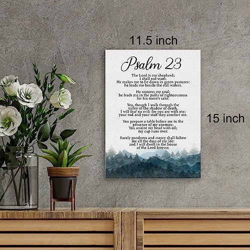 Christian Canvas Wall Art Psalm 23 the Lord Is My Shepherd Canvas Print