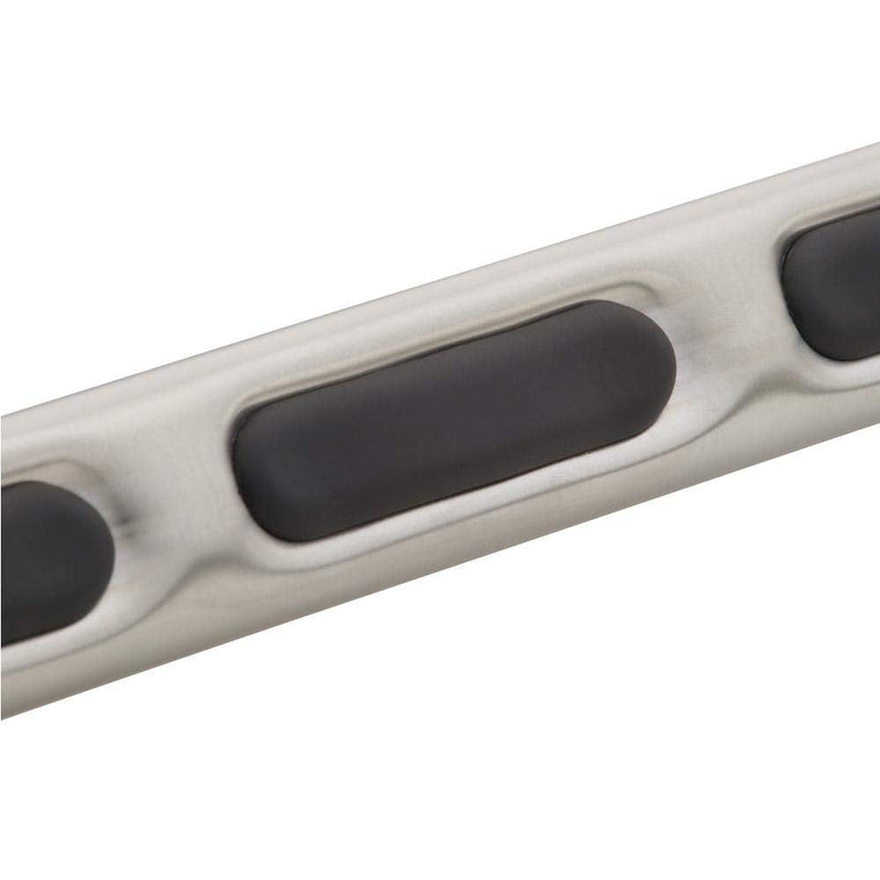 Moen Home Care Bathroom Safety 16 Inch Designer Stainless Steel Handicap Grab Bar for Bathtub and Shower, Elderly Assistance Product with Comfort Grip, Brushed Nickel, R8716D1GBN